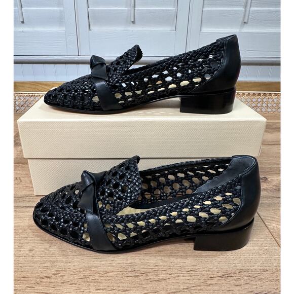 Alexandre Birman Clarita Basketry Loafer Black Sz 7 US 37 EU NIB Casual Elegance - Picture 4 of 15